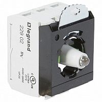 Комплектующий блок для кнопок - Osmoz - для комплектации - с подсветкой - под винт - 230 В~ - 2Н.О. |  код. 023017 |   Legrand